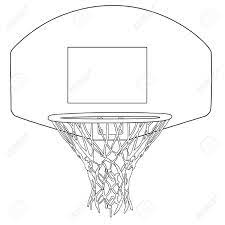 Basketball Hoop Outline Drawings Raster Illustration Basketball Stock Photo Picture And Royalty Free Image Image 52383034