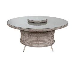 Consider the following factors when selecting a dining table: Large Round Dining Table In Grey Rattan Direct