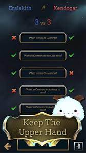 This trivia quiz is just for fun, and your chances of scoring high are probably strengthened simply by being good at the game. Lol Summoners Quiz Game League Of Legends Quiz For Android Apk Download
