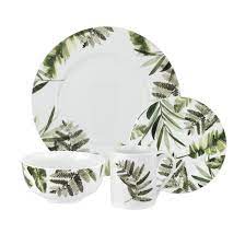 Real pressed fern wall decor. Spode Home Pressed Ferns 16 Piece Dinnerware Set Service For 4 Reviews Wayfair