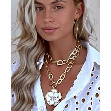 Collar Estrella Guía circones Cadena cristales