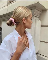 Whether you are more into sophisticated braided bun hairstyles, intricate knots or quick casual updos, you have multiple choices in each category. Pinterest Anastasijaboshnakoska Hair Styles Scrunchie Hairstyles Short Hair Updo