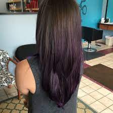 Purple Dye On Medium Brown Hair No Bleach Purple Underneath Hair Brown Hair Dye Bleached Hair