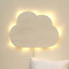 Wall Lamp Children Lamp Cloud Nightlight In White M2033 Wall Decals Bumper Sticker Murals Bags Cups Backpacks And Many More At Www Deinewandkunst Com