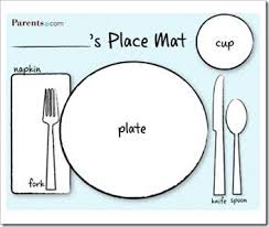 Learn How To Properly Set The Table Color This Simple Plate Setting From Parents Com Laminate And Use As A Guide As We Manners For Kids Teaching Kids Placemats