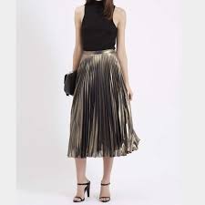 See more ideas about skirt outfits, gold pleated skirt, outfits. Topshop Skirts Sale Nwt Topshop Metallic Gold Pleated Skirt Poshmark