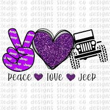 Free Free Peace Love Jeep Svg