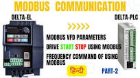 🔴 Modbus (RS-485) communication in VFD ! frequency & RUN command change  using modbus (hindi) #delta