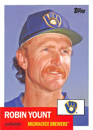 Robin Yount baseball card (Milwaukee Brewers Hall of Fame) 2016 Topps  Archives #12