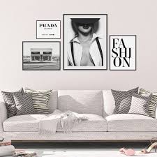 Black And White Gallery Wall Set Fashion Wall Art Set Black And White Gallery Wall Set Set Of 4 Prints Prada Marfa Print Set Fashion Wall Fashion Wall Decor Celebrity Wall Art Gallery Wall