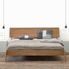 Designerbett Aus Teak Online Bei Milanari Com Holzbett Schlafzimmerleuchten Schlafzimmerlicht