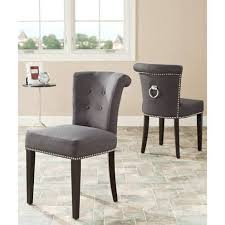 Tufted Ring Pull Dining Chairs Upholstered Dining Chairs Side Chairs Dining Chairs