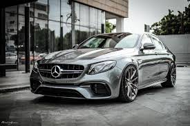 Silver Mercedes E63s Amg Brixton Forged Wr3 Ultrasport Brushed Double Tint Gloss Clear Mercedes Mercedes Benz Cars Benz
