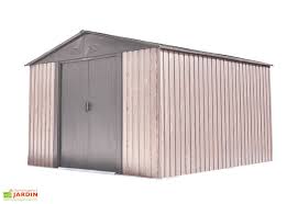 Abri De Jardin En Acier Galvanise Imitation Bois Woodtouch 9 M En 2020 Abri De Jardin Abri Acier Galvanise