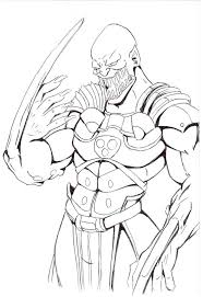 Baraka Vs Mode Coloring Pages Mortal Kombat Mortal Kombat Art