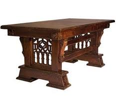 Gothic Desk Library Table Gothic Furniture Medieval Furniture Gothic Home Decor