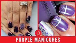 In recent years in a trend there are bright patterns corresponding to the time of year, the unusual shape of the free edge. Purple Nails Compilation Best New Nail Art Compilation Designs 2019 Youtube