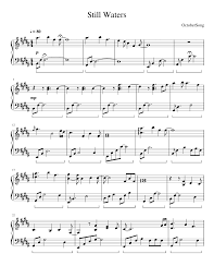 Milos white sheet set by sferra. Still Waters Original Piano Solo Piano Sheet Music Free Sheet Music Piano Sheet Music