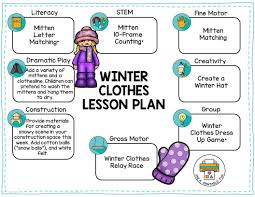 Download This Free Lesson Plan For A Winter Clothes Theme On The Prekprintablefun Shop Winter Lesson Plan Preschool Lessons Winter Preschool