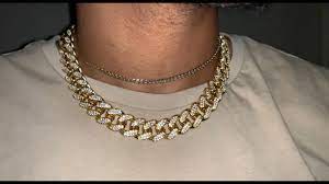 Diamond cuban link choker in white gold. Stndrdz 18 Diamond Cuban Link Choker Gold Youtube