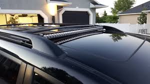 Furthermore, one of the advantages of having a pickup truck or an suv is that you. Discreet 40 Quot Led Lightbar On Factory Roof Rack Ih8mud Forum Truck Roof Rack Thule Roof Rack Roof Rack
