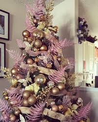 Gold Pink Christmas Tree Gold Christmas Tree Decorations Elegant Christmas Trees Gold Christmas Tree