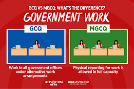 President rodrigo duterte retained the general community quarantine (gcq) status in metro manila and nine other areas in the country for march, malacañang announced on saturday. Infographic Gcq Vs Mgcq What S The Difference Abs Cbn News
