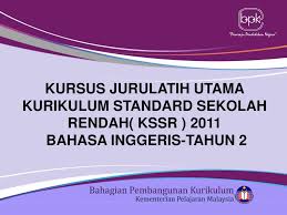 In 1983, kurikulum baru sekolah rendah (kbsr) was introduced and made some changes to the education system. Ppt Kursus Jurulatih Utama Kurikulum Standard Sekolah Rendah Kssr 2011 Bahasa Inggeris Tahun 2 Powerpoint Presentation Id 648607