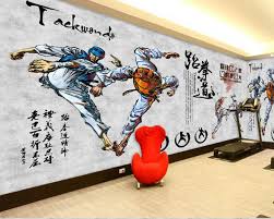 Прямые интернет видео трансляции спортивных матчей: Nach 3d Martial Kunst Tapete Wandbild Hand Gemalt Taekwondo Sport Fitness Wand Gym Dekoration Tapete Tapeten Aliexpress