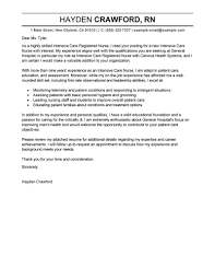 Maybe you would like to learn more about one of these? Intensive Care Nurse Cover Letter Example Tips