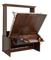 We have been looking for an affordable and well designed murphy bed for about 10 years. Murphy Wall Bed And Desk Amish Murphy Desk Bed From Dutchcrafters