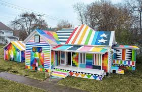 Previous (ark of the covenant). Artist Okuda San Miguel Gives An Arkansas House A Technicolour Paint Job The Spaces