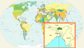 Bhutan In Map Of The World Bhutan - 1 & Only Carbon Negative Country In The World