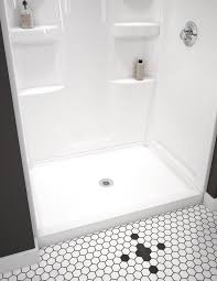 Kitchen and bath top brands at best price. Delta Hycroft 48 W X 34 D X 73 1 2 White Shower Wall Surround 3 Piece At Menards