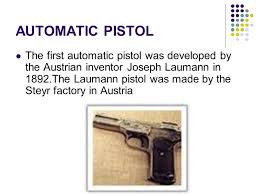 The design is very similar to the bergmann 1896 pistol. History Of Firearms Ppt Video Online Download