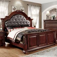 Bedroom sets and suites for sale in a variety of styles like luxury, elegant, modern, storage, wood, metal, and more. Furniture Of America Esperia Brown Cherry California King Bed Cm7711ck Bed Esencia Home Furnishing Bakersfield Ca