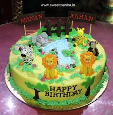 1st Birthday Cake Cartoon Images Order Send Eggless Cartoon Kids Theme Birthday Cake Delivery Pune Bolos De Aniversario Gemeos Bolo Aniversario Infantil Bolos Primeiro Aniversario