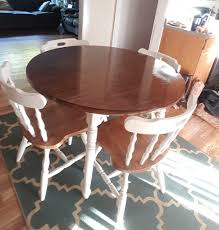 Diy Laminate Table Makeover With Chalk Paint And Wiping Stain Table Makeover Table Makeover