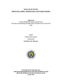 Tetapi, dampak perkembangan sains dan teknologi terhadap alam indonesia sangatlah buruk. Top Pdf Makalah Isbd Manusia Sains Teknologi Dan 123dok Com