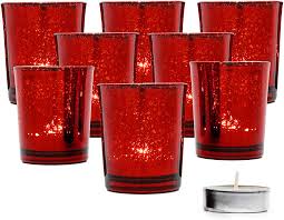 Votive candles require a votive candle holder for optimum burn time. The Twiddlers 15 Premium Speckled Red Glass Tea Light Candle Holders Amazon Co Uk Toys Games