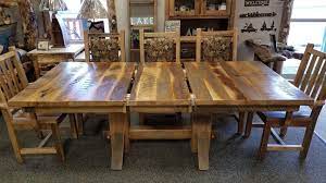 Killer wood dining table reclaimed distressed industrial with hairpin legs. Barnwood Dining Table Ez Mountain Rustic Furniture