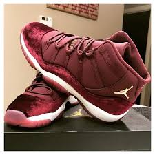 Air Jordan 11 Retro Red Velvet Nike Air Jordan 11 Red Velvet Air Jordan 11 Aj11 Velvet Heiress Gs Red Velvet 852625 650 Air Jordans Air Jordans Retro Nike Free Shoes