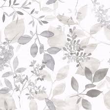 Black And White Leaf Peel And Stick Wallpaper Grey Breezy Peel And Stick Wallpaper In 2020 Botanical Wallpaper Watercolor Wallpaper Wallpaper Samples