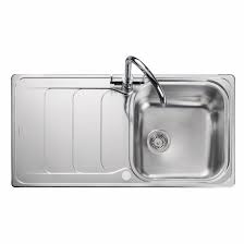 Stainless steel in the heart of the kitchen. Rangemaster Sink Taps Houston 98 5cm X 50 8cm Stainless Steel Kitchen Sink Reviews Wayfair Co Uk