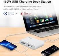 Amazon.com: GaN Multi-Port USB Charging Station 150W, PD ...