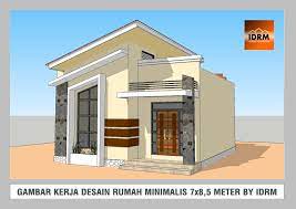 Rumah minimalis dengan ukuran lahan 7x8 meter1 carport3 kamar tidur1 kamar mandiruang tamudapurruang makantaman belakangsemoga menginspirasi. Download Gambar Kerja Desain Rumah Minimalis 7x8 5 Meter