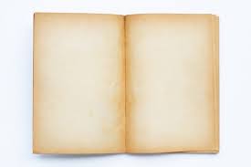 Opened Old Book Isolated On White Old Books Blank Book Book With Blank Pages