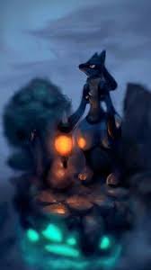 Black And Grey Wolf Pokemon Lucario By Night Pokemon Pokemon Pokemon Fan Art Pokemon Pictures