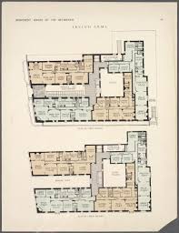 Irving Arms Plan Of First Floor Plan Of Upper Floors Nypl Digital Collections Floor Plans How To Plan Flooring