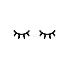 Unicorn birthday party printable set. Vector Unicorn Eyelashes Closed Woman Eyes Vector Icon Stock Vector Illustration Of Female Girly 112475357